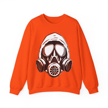 Hooded Antifa Gasmask Three Arrows - Sweatshirt