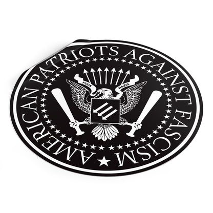American Patriots Against Fascism – Round Vinyl Sticker