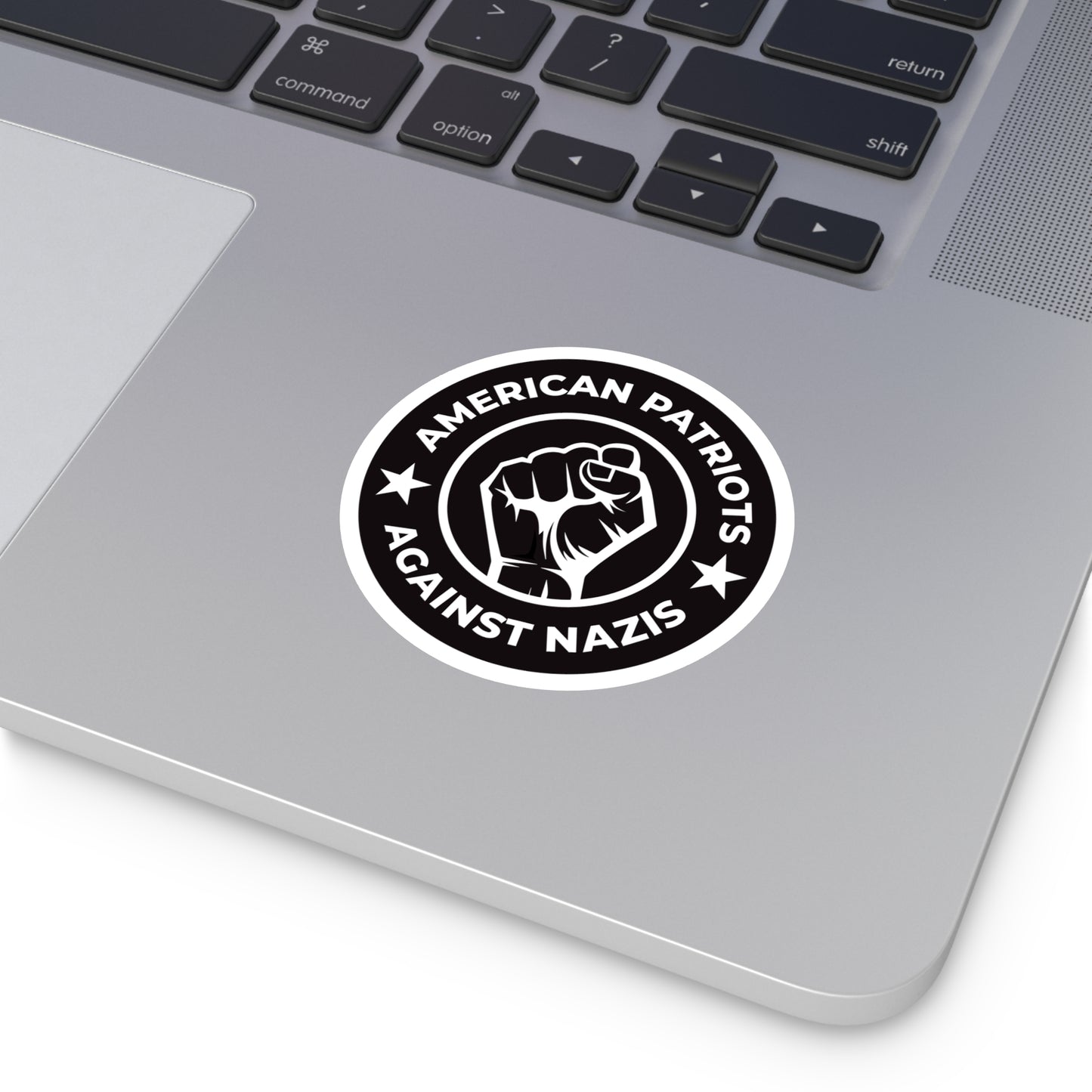 American Patriots Against Nazis – Round Vinyl Sticker