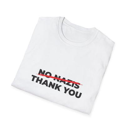 Nazis No Thanks – Anti-Fascist & Anti-Hate Protest T-Shirt