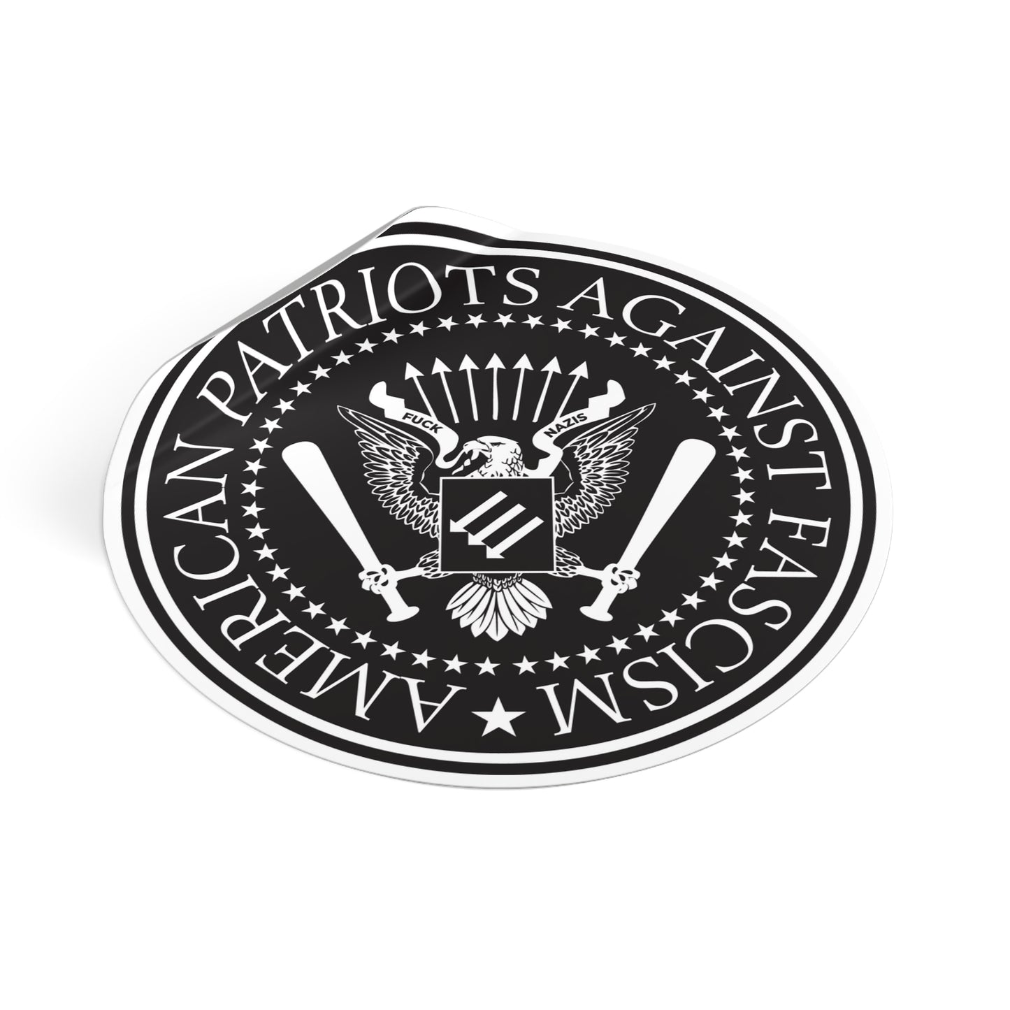 American Patriots Against Fascism – Round Vinyl Sticker