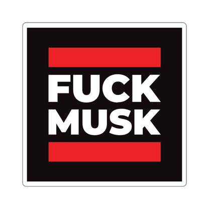 Fuck Musk - Square Stickers - Free Oppression