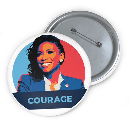 Jasmine Crockett Courage - Pin Button