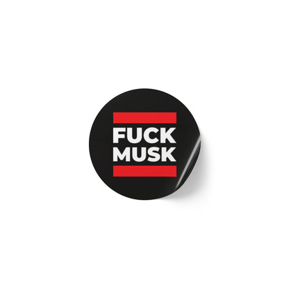 Fuck Musk Round Sticker Label Rolls