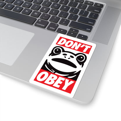Don’t Obey – Portland Frog Kiss-Cut Sticker