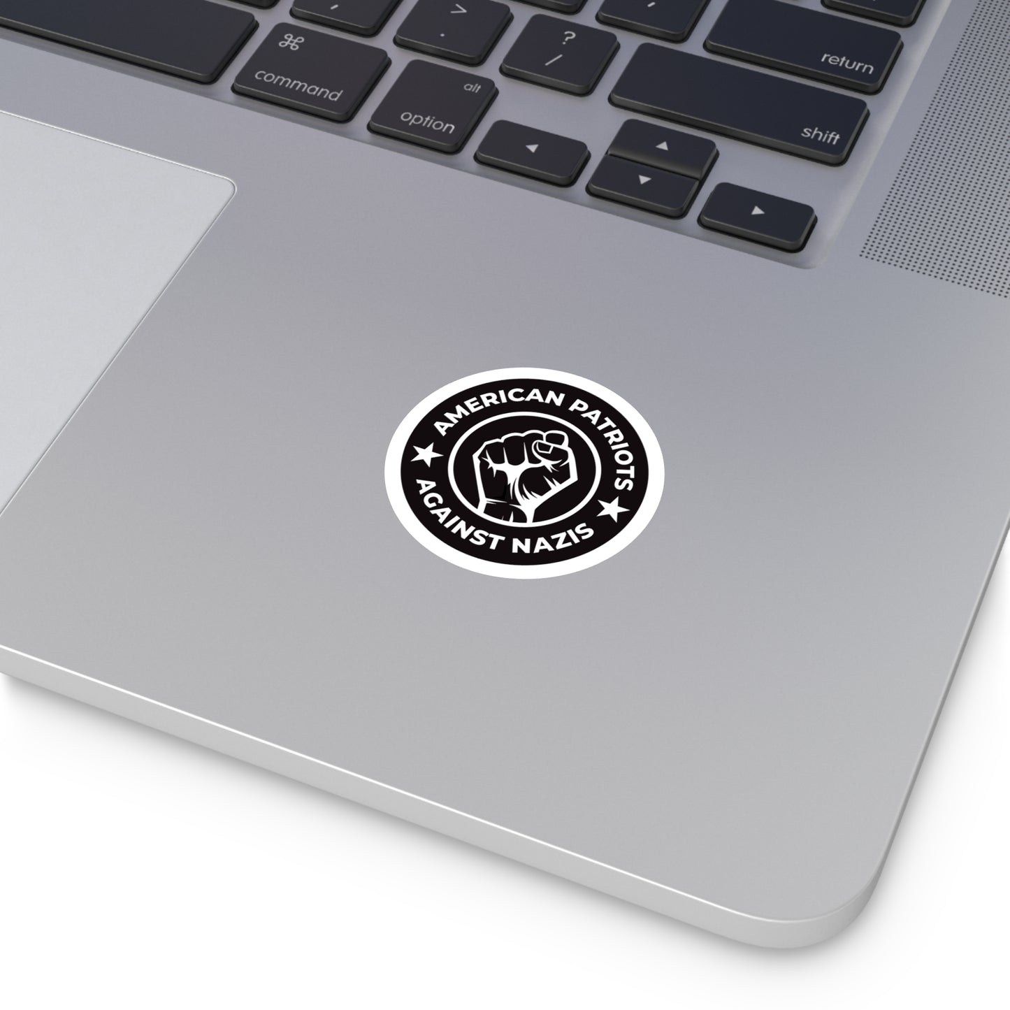American Patriots Against Nazis – Round Vinyl Sticker
