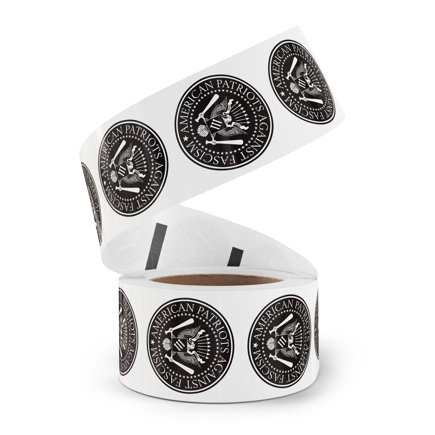 American Patriots Against Fascism Round Sticker Label Rolls