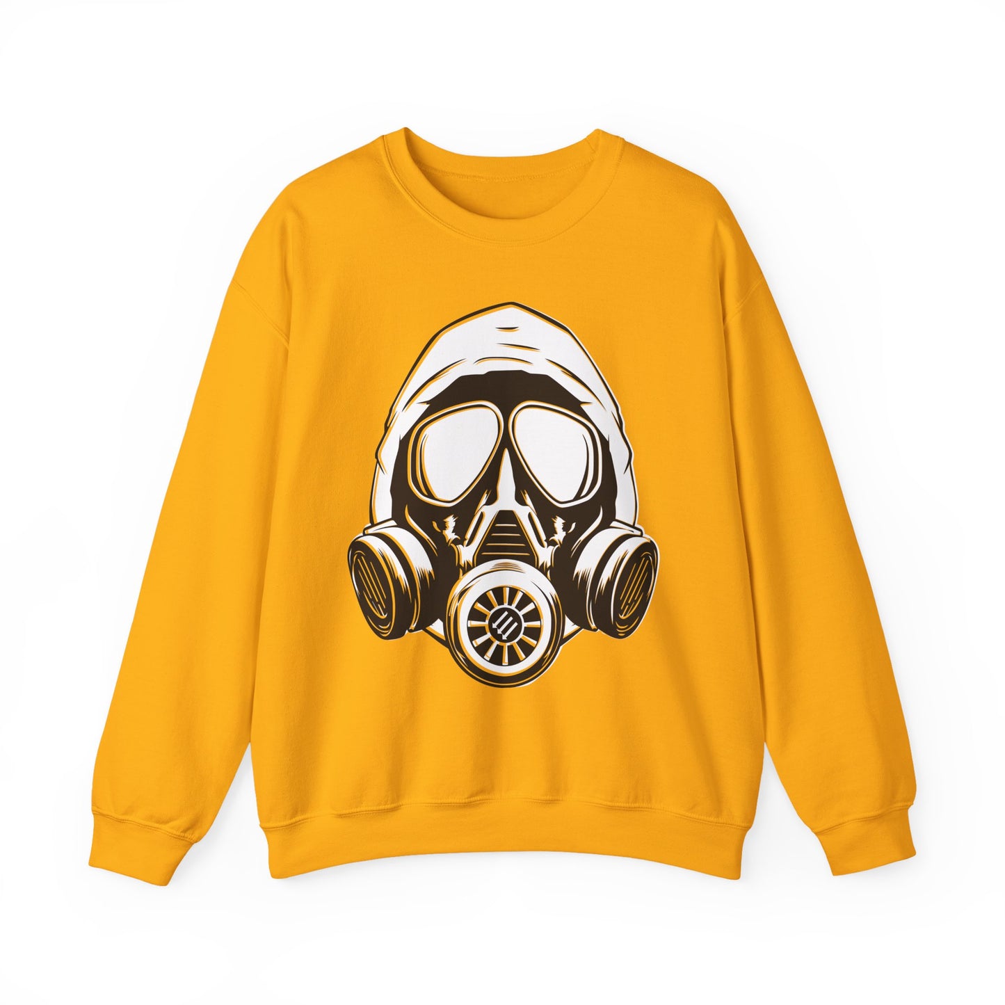 Hooded Antifa Gasmask Three Arrows - Sweatshirt