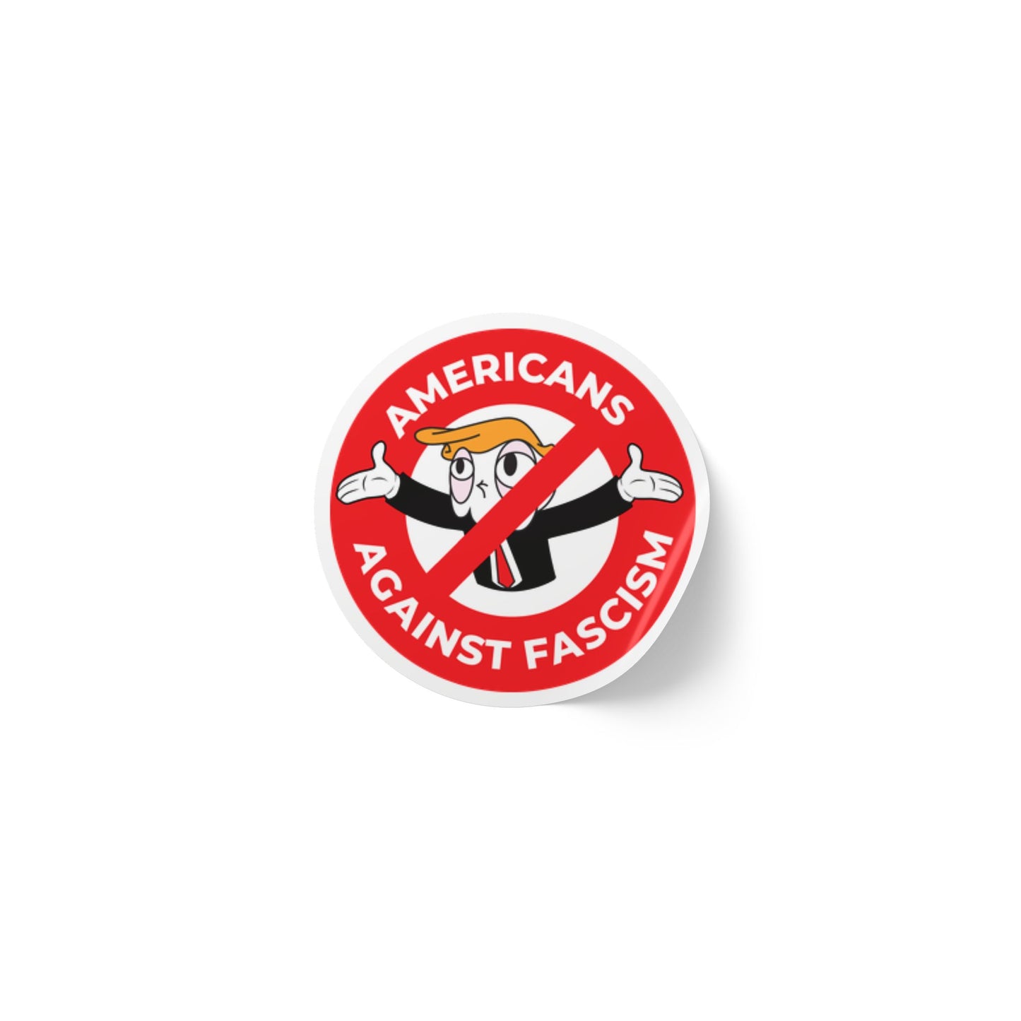 Americans Against Fascism Round Sticker Label Rolls Bulk