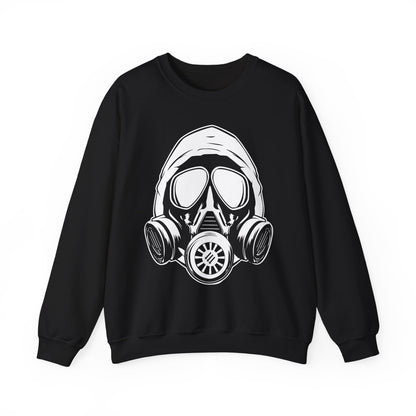 Hooded Antifa Gasmask Three Arrows - Sweatshirt