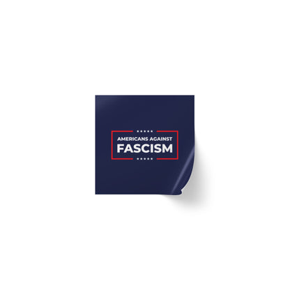 Americans Against Fascism - Square Vinyl Sticker Roll — Anti Trump Protest "No Kings" Antifascist Decals