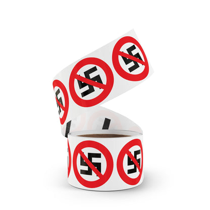 Rouleaux d'étiquettes autocollantes rondes anti-nazis