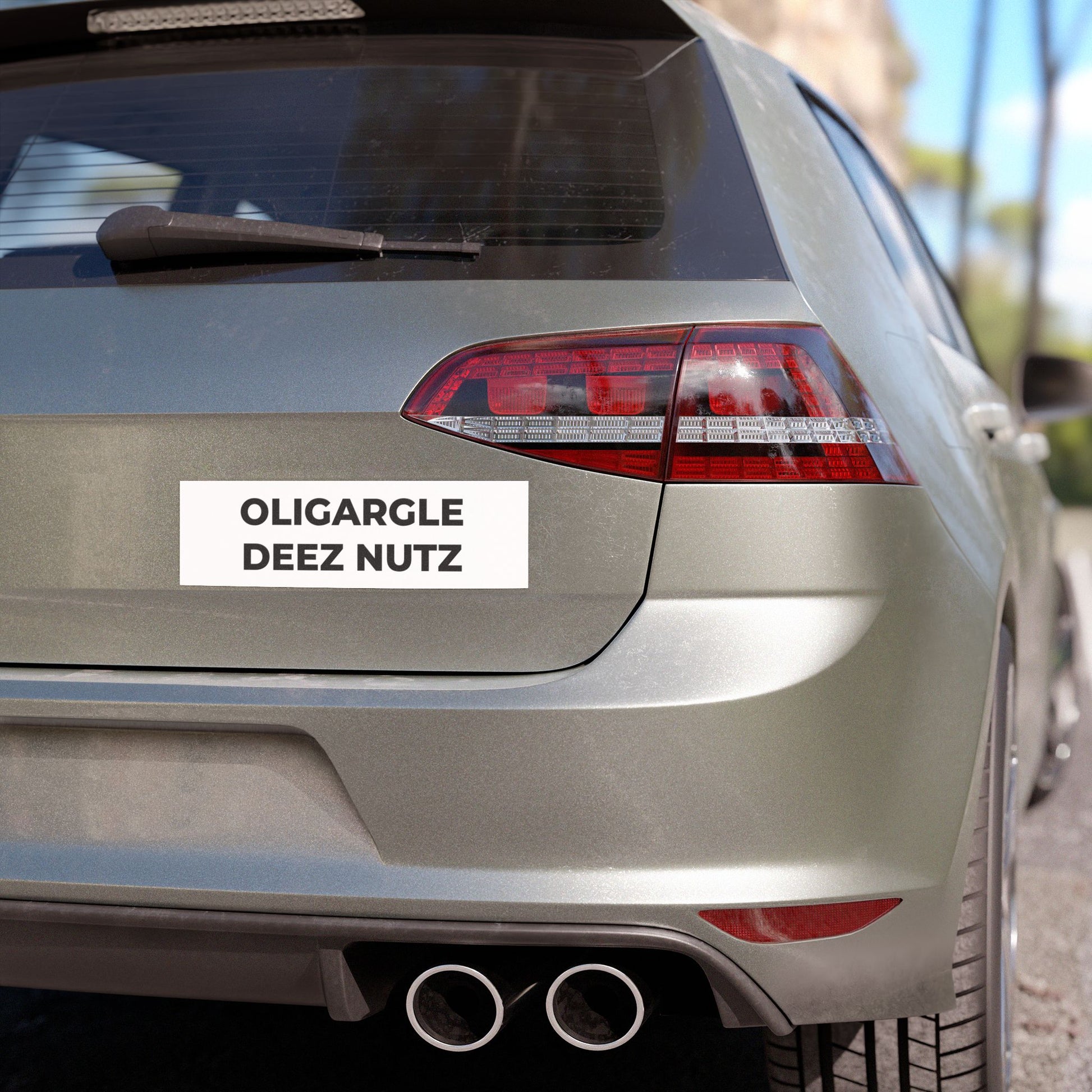 Car Magnet - Oligargle Deez Nutz - Free Oppression