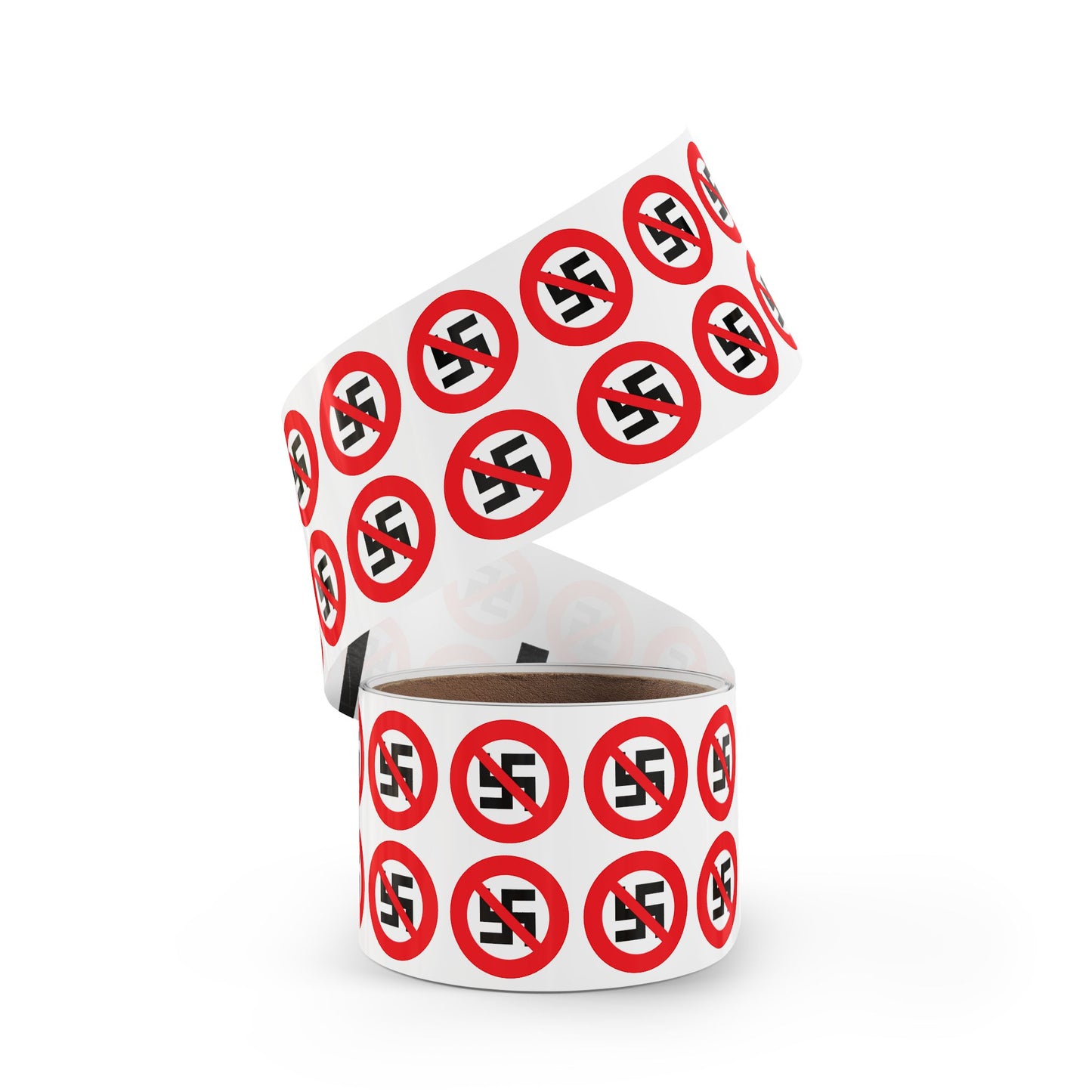 Rouleaux d'étiquettes autocollantes rondes anti-nazis