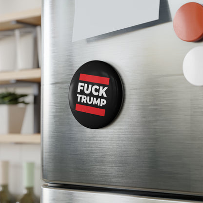 Fuck Trump - Round Button Magnet - 1 & 10 pcs - Free Oppression