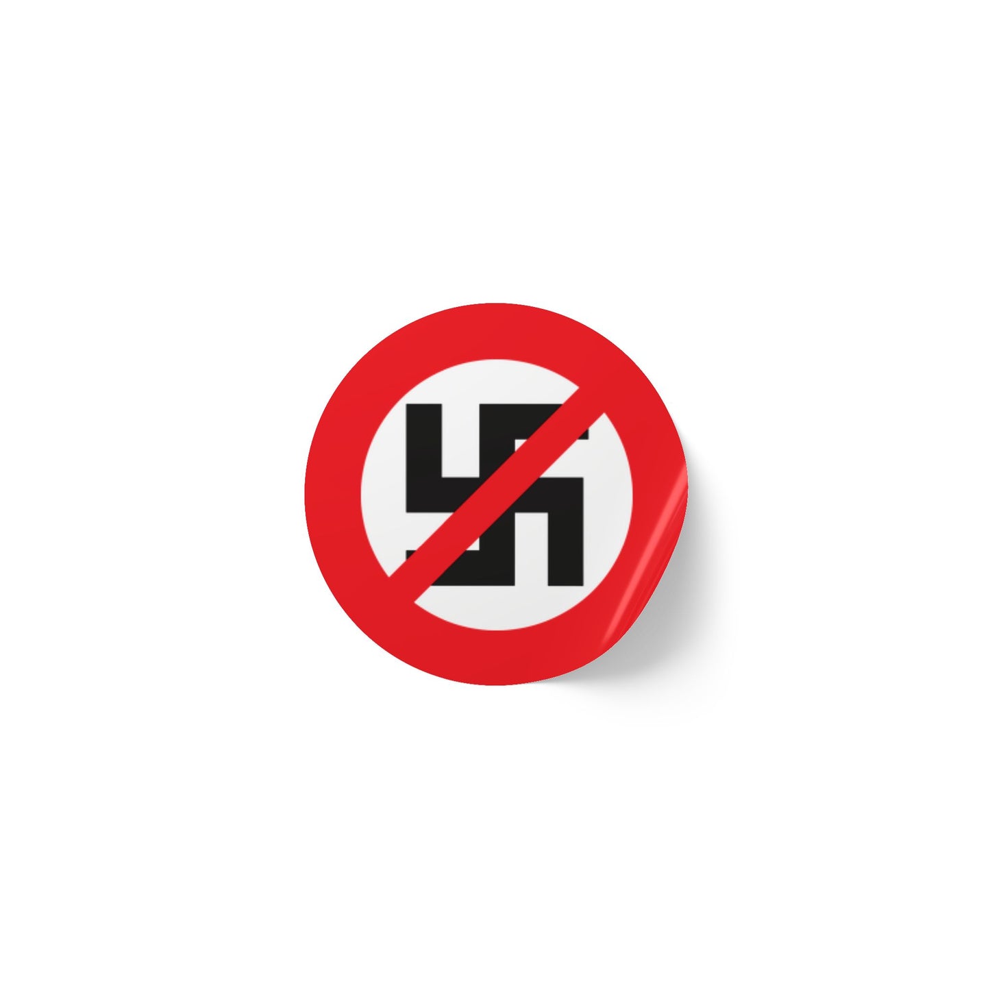 Rouleaux d'étiquettes autocollantes rondes anti-nazis