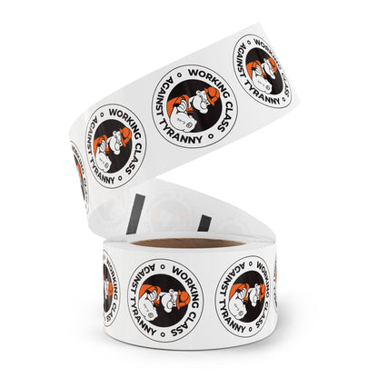 Working Class Against Tyranny – Round Sticker Roll