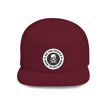 We The People Bow To No Kings – Flat Bill Snapback Hat