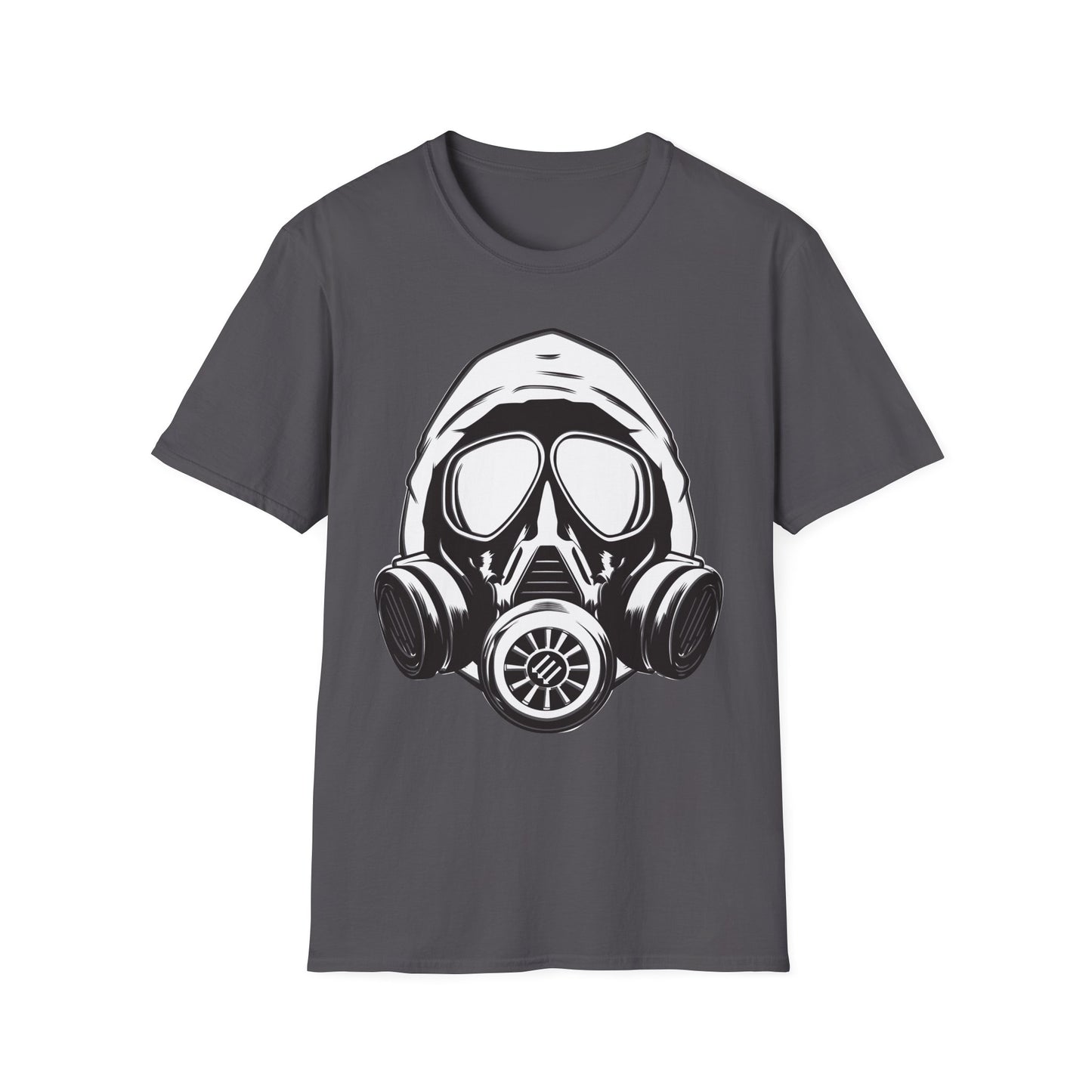 Hooded Antifa Gasmask Three Arrows T-shirt