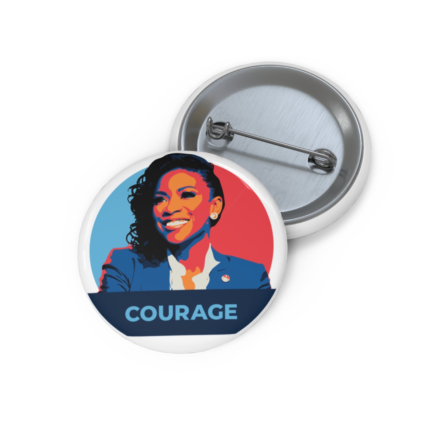 Jasmine Crockett Courage - Pin Button