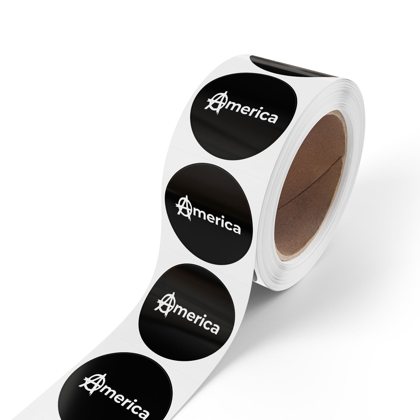 America Round Sticker Label Rolls