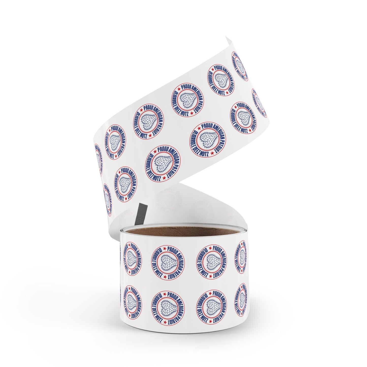 Proud American Patriot Oligargle Deez Nutz Round Sticker Label Rolls