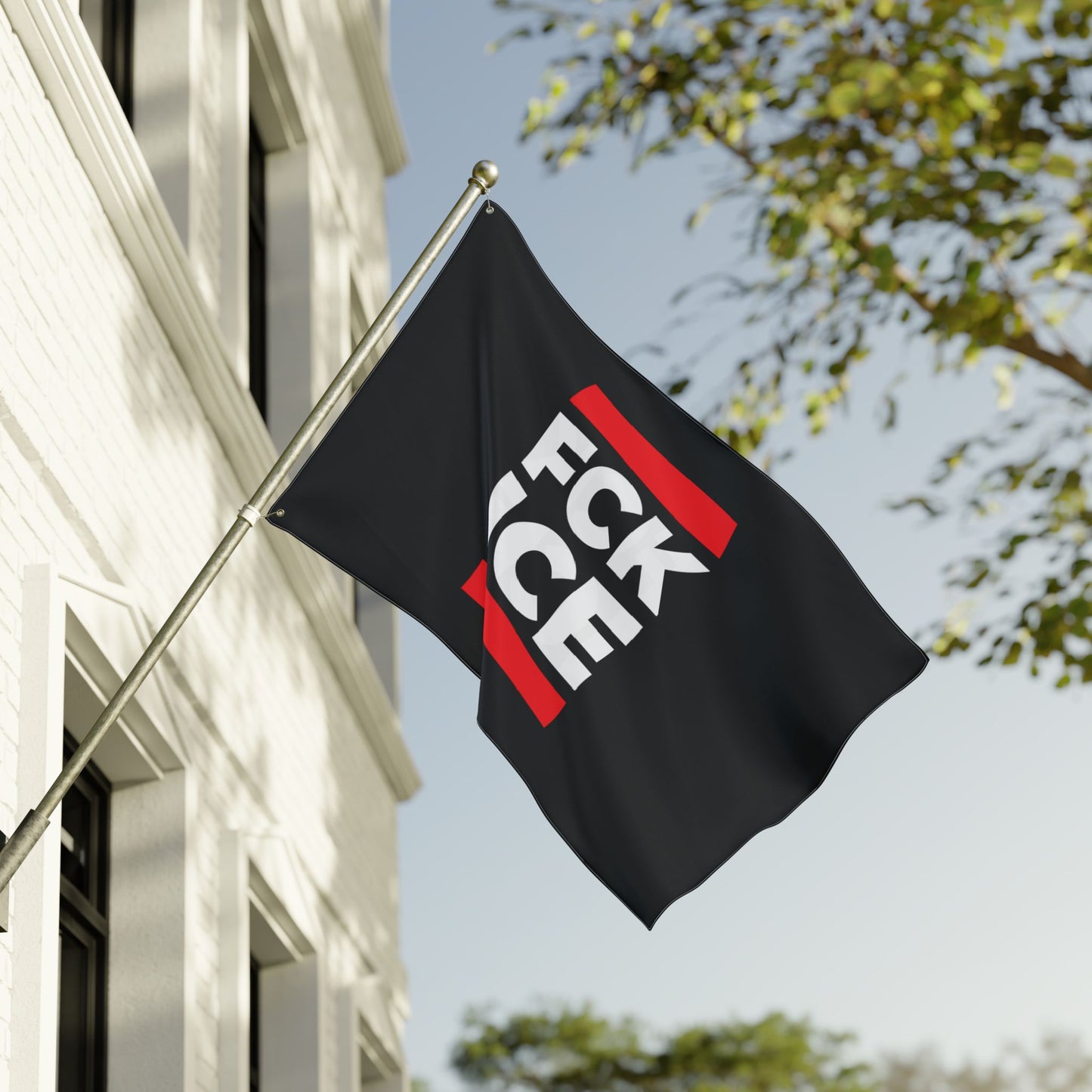 FCK ICE Flag — Immigrant Rights Protest Flag, Double-Sided