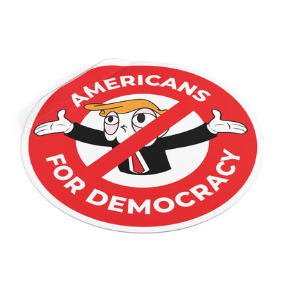 Americans For Democracy – Round Vinyl Sticker