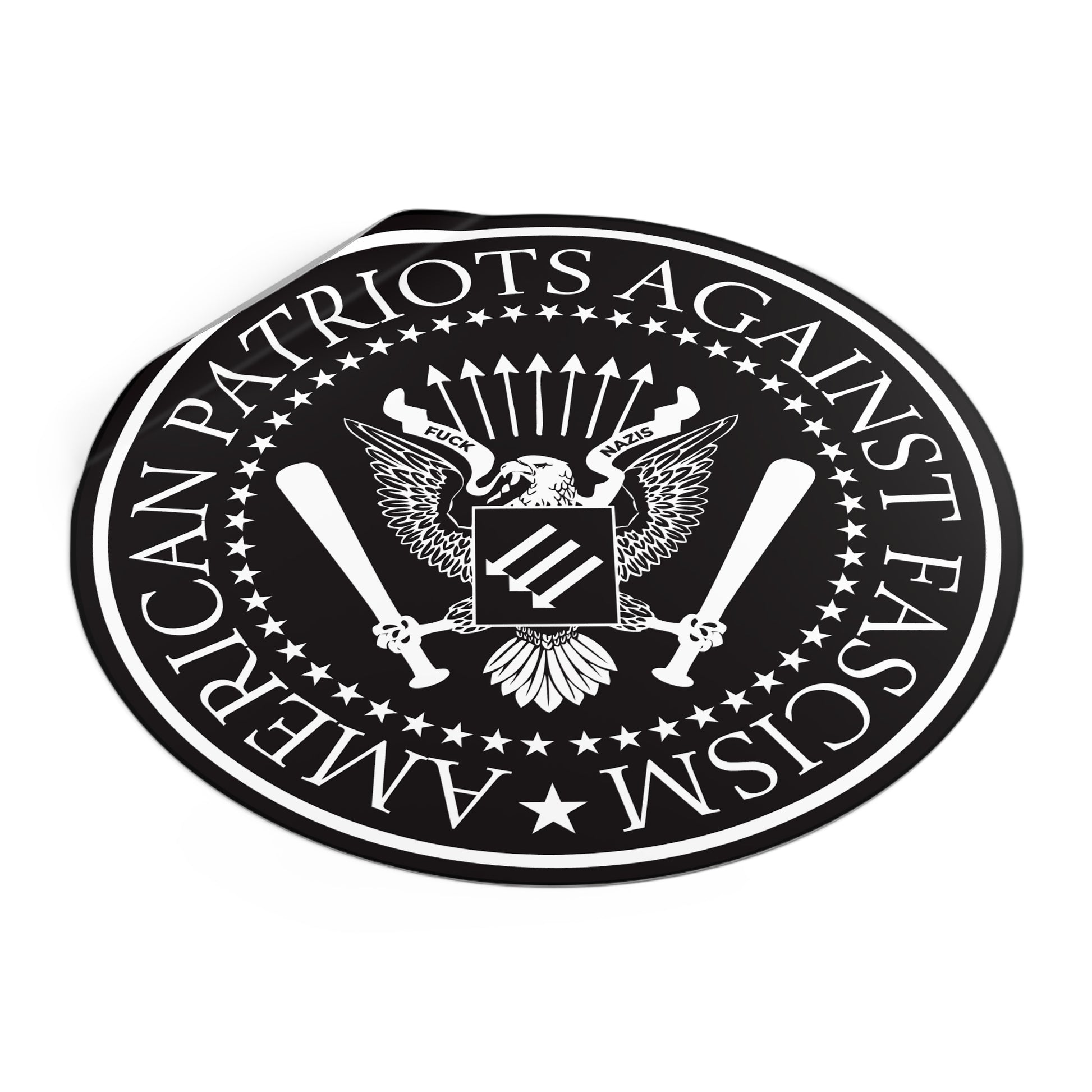 American Patriots Against Fascism – Round Vinyl Sticker