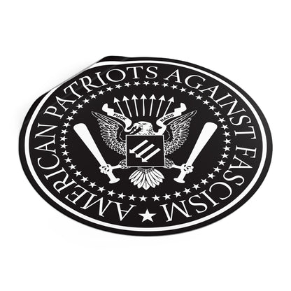 American Patriots Against Fascism – Round Vinyl Sticker