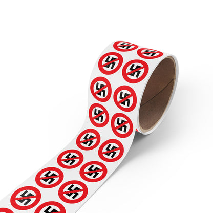 Rouleaux d'étiquettes autocollantes rondes anti-nazis