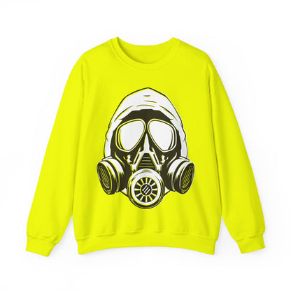 Hooded Antifa Gasmask Three Arrows - Sweatshirt