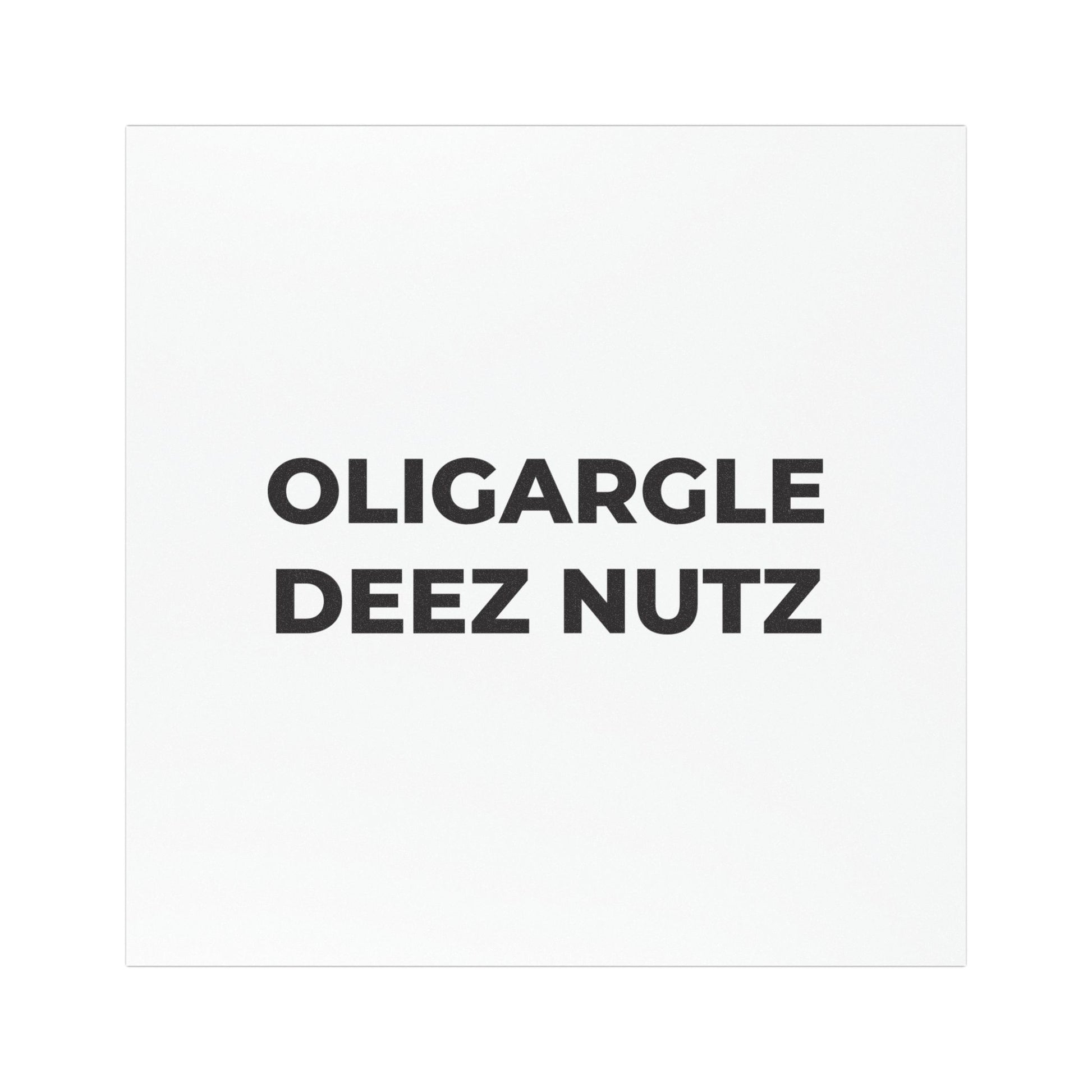 Car Magnet - Oligargle Deez Nutz - Free Oppression