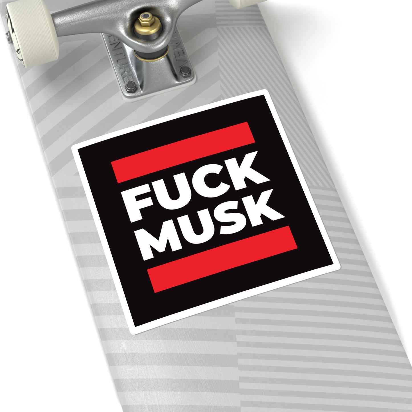 Fuck Musk - Square Stickers - Free Oppression
