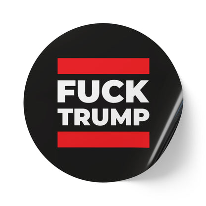 Fuck Trump Round Sticker Label Rolls