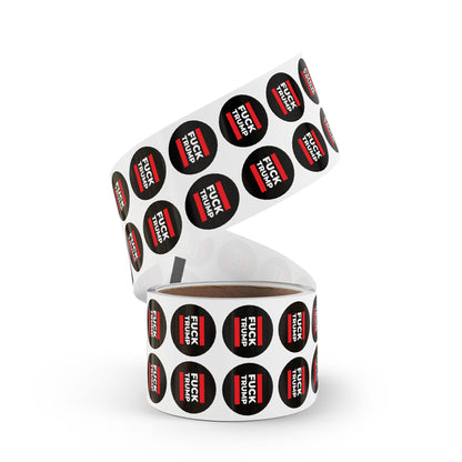 Fuck Trump Round Sticker Label Rolls
