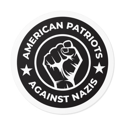American Patriots Against Nazis – Round Vinyl Sticker
