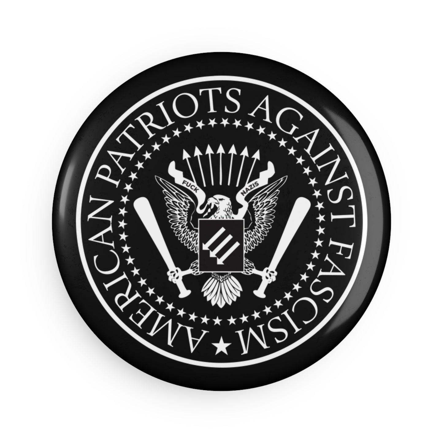 Patriotes américains contre le fascisme - Aimant rond - 1 et 10 pièces