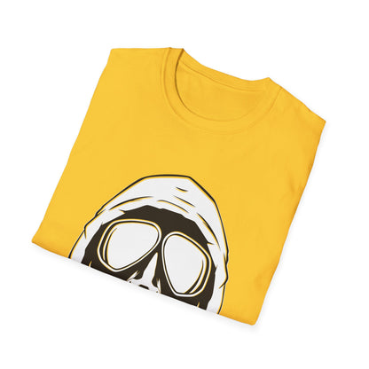 Hooded Antifa Gasmask Three Arrows T-shirt