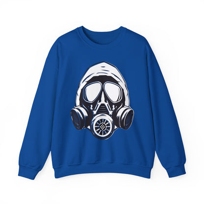 Hooded Antifa Gasmask Three Arrows - Sweatshirt