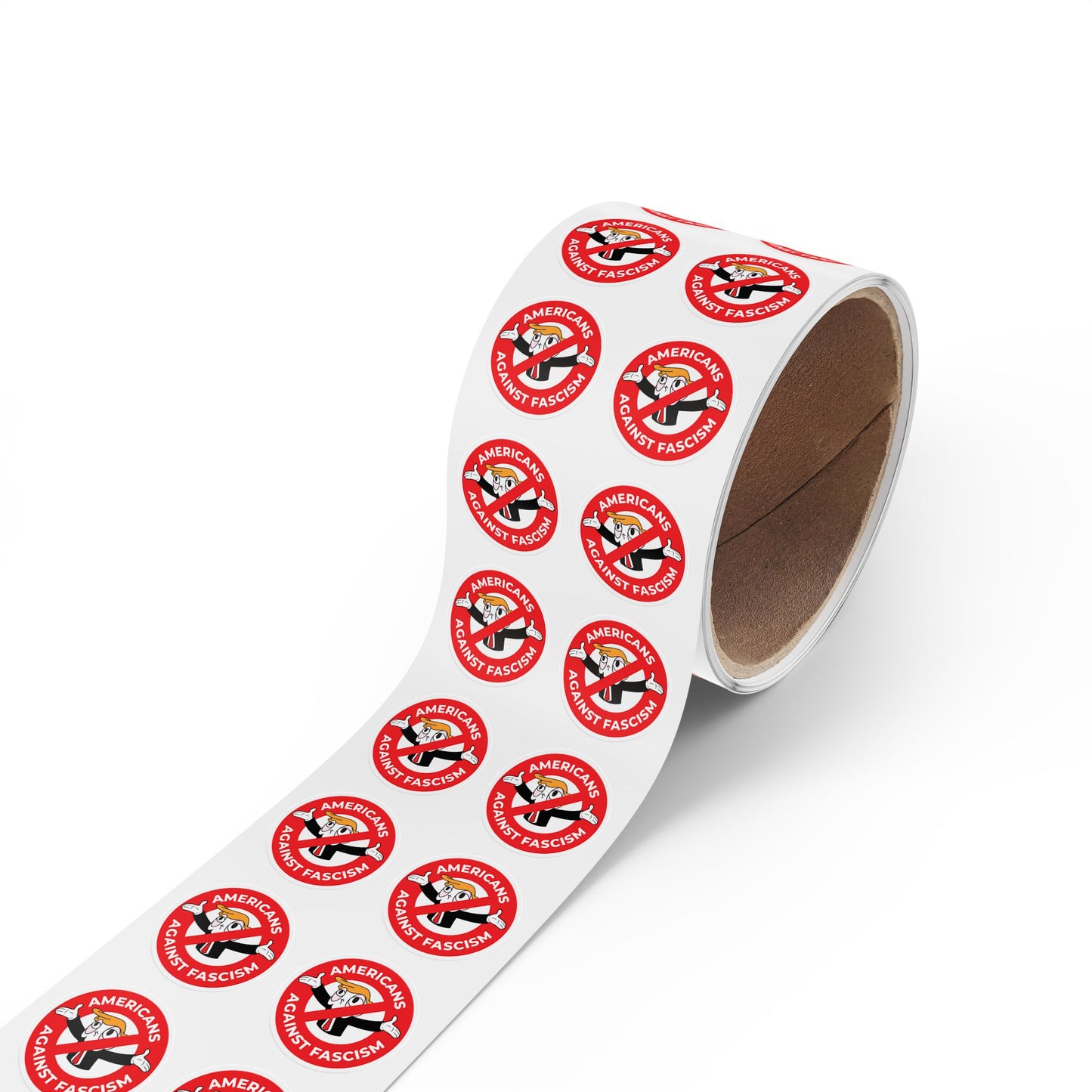 Americans Against Fascism Round Sticker Label Rolls Bulk