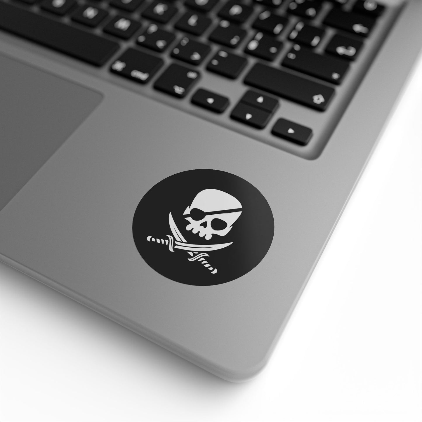 Rouleaux d'étiquettes autocollantes rondes motif crâne de pirate