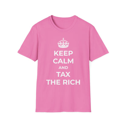 T-shirt « Gardez votre calme et taxez les riches »