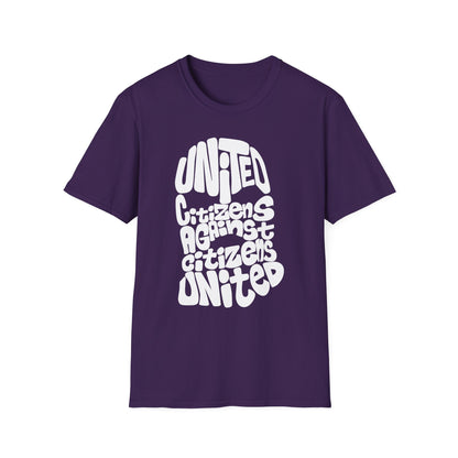 T-shirt cagoule « Citoyens unis contre les citoyens unis »