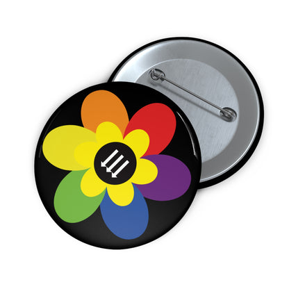 Flower Power Pin Button