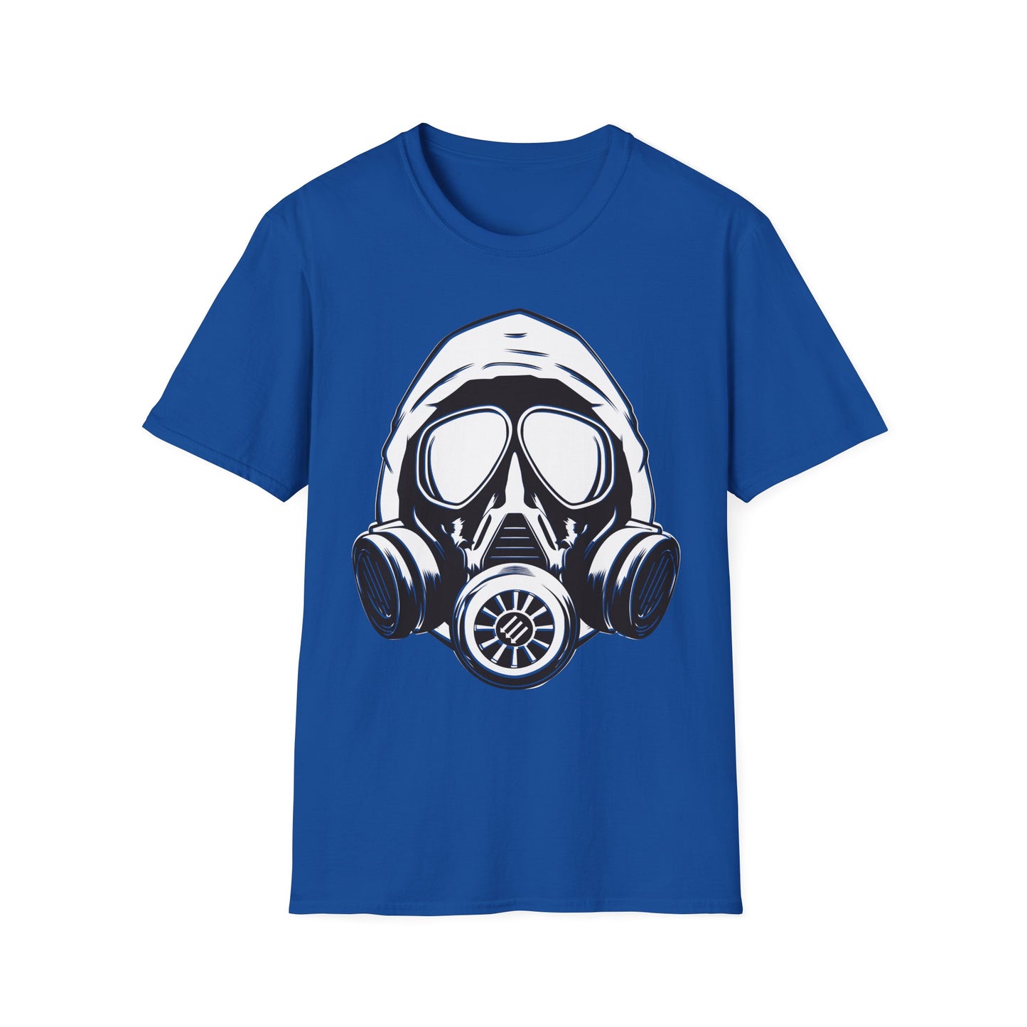 Hooded Antifa Gasmask Three Arrows T-shirt