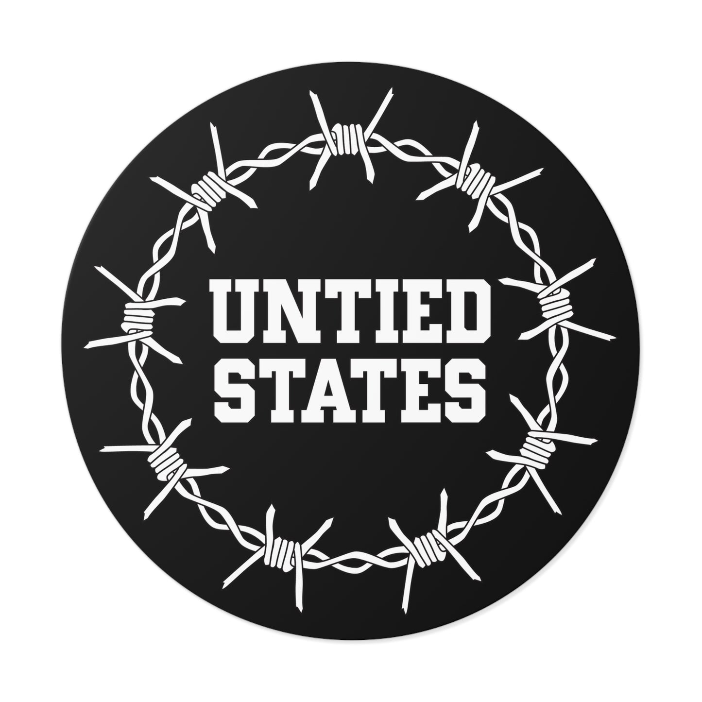 Untied States - Round Vinyl Stickers