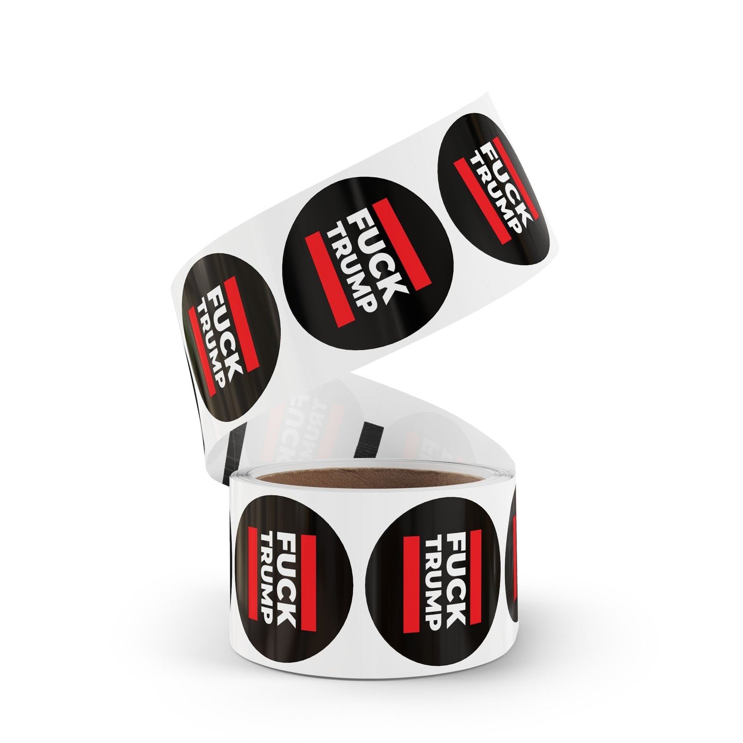 Fuck Trump Round Sticker Label Rolls