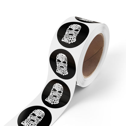 United Citizens Against Citizens United – Round Sticker Label Rolls - Anti Trump No Kings Protest Decal