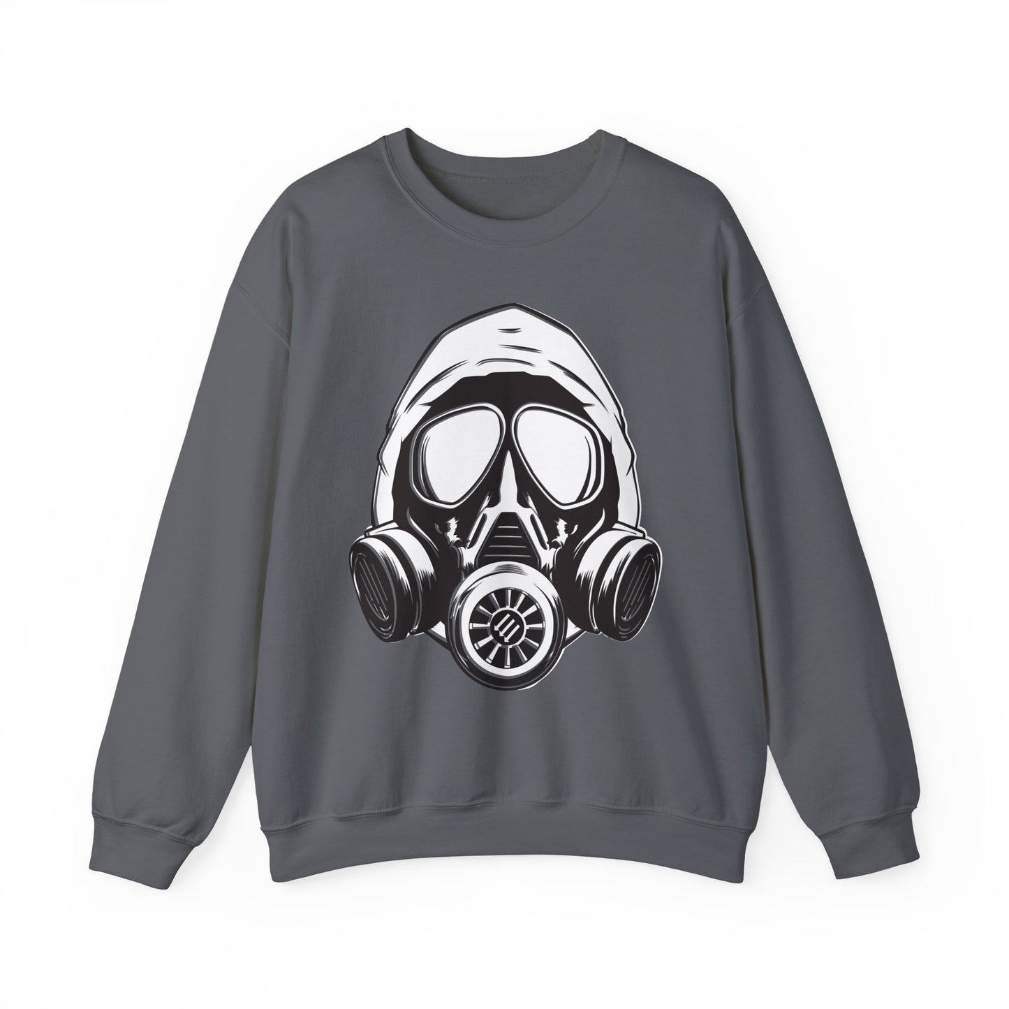 Hooded Antifa Gasmask Three Arrows - Sweatshirt